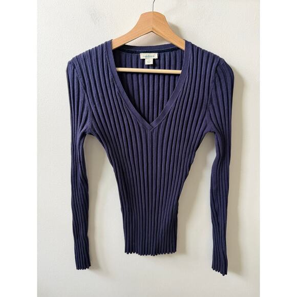 Sundance Sweaters - Sundance ribbed cotton knit sweater women's size S